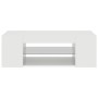 Mueble de TV con luces LED blanco brillante 90x39x30 cm en Muebles TV | Comprar online en Foro24