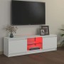 Mueble para TV con luces LED blanco 120x30x36 cm