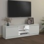 Mueble para TV con luces LED blanco 120x30x36 cm