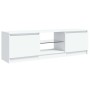 Mueble para TV con luces LED blanco 120x30x36 cm