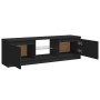 Mueble para TV con luces LED negro 120x30x36 cm en Muebles TV | Comprar online en Foro24