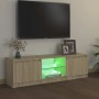 Armario TV con luces LED roble Sonoma 120x30x36 cm en Muebles TV | Comprar online en Foro24