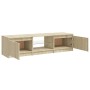Armario TV con luces LED roble Sonoma 140x40x36 cm