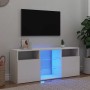 Mueble para TV con luces LED blanco 120x30x50 cm en Muebles TV | Comprar online en Foro24
