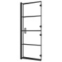 ESG schwarze faltbare Duschwand 120x140 cm von vidaXL, Duschtüren - Ref: Foro24-150745, Preis: 161,34 €, Rabatt: %