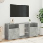 Mueble de TV con luces LED gris hormigón 120x30x50 cm en Muebles TV | Comprar online en Foro24