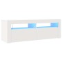 Mueble para TV con luces LED blanco 120x35x40 cm