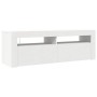Mueble para TV con luces LED blanco 120x35x40 cm