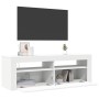 Mueble para TV con luces LED blanco 120x35x40 cm