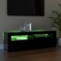 Mueble de TV con luces LED negro 120x35x40 cm en Muebles TV | Comprar online en Foro24
