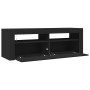 Mueble de TV con luces LED negro 120x35x40 cm en Muebles TV | Comprar online en Foro24