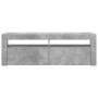 Mueble de TV con luces LED gris hormigón 120x35x40 cm en Muebles TV | Comprar online en Foro24