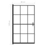 ESG schwarze Duschwand 80x140 cm von vidaXL, Duschtüren - Ref: Foro24-150746, Preis: 120,75 €, Rabatt: %