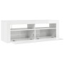 Mueble de TV con luces LED blanco brillante 120x35x40 cm en Muebles TV | Comprar online en Foro24