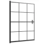 ESG schwarze Duschwand 100x140 cm von vidaXL, Duschtüren - Ref: Foro24-150747, Preis: 150,10 €, Rabatt: %