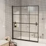 ESG black shower screen 116x140 cm by vidaXL, shower doors - Ref: Foro24-150748, Price: 139,95 €, Discount: %