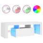 Mueble para TV con luces LED blanco 120x35x40 cm