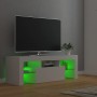 Mueble para TV con luces LED blanco 120x35x40 cm