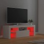 Mueble para TV con luces LED blanco 120x35x40 cm