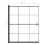 ESG black shower screen 116x140 cm by vidaXL, shower doors - Ref: Foro24-150748, Price: 139,95 €, Discount: %