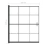 ESG schwarze Duschwand 116x140 cm von vidaXL, Duschtüren - Ref: Foro24-150748, Preis: 137,40 €, Rabatt: %