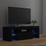 Mueble de TV con luces LED negro 120x35x40 cm en Muebles TV | Comprar online en Foro24