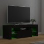 Mueble de TV con luces LED negro 120x35x40 cm en Muebles TV | Comprar online en Foro24