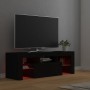 Mueble de TV con luces LED negro 120x35x40 cm en Muebles TV | Comprar online en Foro24