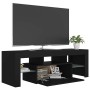 Mueble de TV con luces LED negro 120x35x40 cm en Muebles TV | Comprar online en Foro24