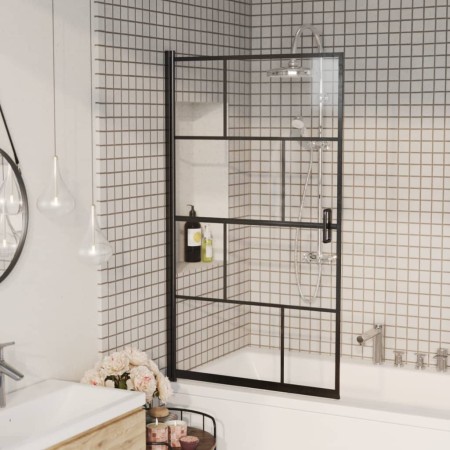 ESG schwarze Duschwand 80x140 cm von vidaXL, Duschtüren - Ref: Foro24-150749, Preis: 130,34 €, Rabatt: %