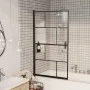 ESG schwarze Duschwand 80x140 cm von vidaXL, Duschtüren - Ref: Foro24-150749, Preis: 141,64 €, Rabatt: %