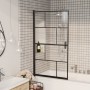 Mampara de ducha ESG negro 80x140 cm de vidaXL, Puertas de ducha - Ref: Foro24-150749, Precio: 120,78 €, Descuento: %