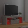 Mueble de TV con luces LED gris hormigón 120x35x40 cm en Muebles TV | Comprar online en Foro24