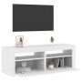 Mueble para TV con luces LED blanco 120x35x40 cm en Muebles TV | Comprar online en Foro24