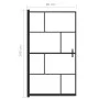 ESG schwarze Duschwand 80x140 cm von vidaXL, Duschtüren - Ref: Foro24-150749, Preis: 141,64 €, Rabatt: %