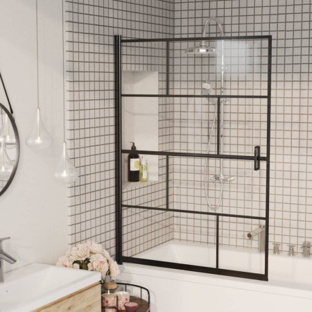 Mampara de ducha ESG negro 100x140 cm de vidaXL, Puertas de ducha - Ref: Foro24-150750, Precio: 152,75 €, Descuento: %