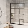 ESG schwarze Duschwand 100x140 cm von vidaXL, Duschtüren - Ref: Foro24-150750, Preis: 160,10 €, Rabatt: %