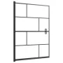 Mampara de ducha ESG negro 100x140 cm de vidaXL, Puertas de ducha - Ref: Foro24-150750, Precio: 175,22 €, Descuento: %