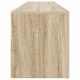 Mueble de TV con luces LED roble Sonoma 120x35x40 cm