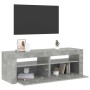 Mueble de TV con luces LED gris hormigón 120x35x40 cm en Muebles TV | Comprar online en Foro24