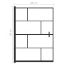 Mampara de ducha ESG negro 100x140 cm de vidaXL, Puertas de ducha - Ref: Foro24-150750, Precio: 152,75 €, Descuento: %