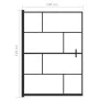 Mampara de ducha ESG negro 100x140 cm de vidaXL, Puertas de ducha - Ref: Foro24-150750, Precio: 175,22 €, Descuento: %