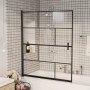 ESG schwarze Duschwand 116x140 cm von vidaXL, Duschtüren - Ref: Foro24-150751, Preis: 145,81 €, Rabatt: %