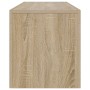 Mueble de TV con luces LED color roble Sonoma 140x36,5x40 cm