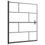 Mampara de ducha ESG negro 116x140 cm de vidaXL, Puertas de ducha - Ref: Foro24-150751, Precio: 148,65 €, Descuento: %
