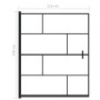 ESG schwarze Duschwand 116x140 cm von vidaXL, Duschtüren - Ref: Foro24-150751, Preis: 145,81 €, Rabatt: %