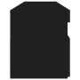 Mueble de TV con luces LED negro 90x35x40 cm