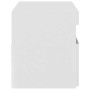 Mueble de TV con luces LED blanco 75x35x40 cm