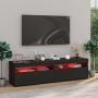 Muebles de TV con luces LED 2 unidades negro 75x35x40 cm en Muebles TV | Comprar online en Foro24