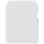 Mueble de TV con luces LED blanco brillante 75x35x40 cm